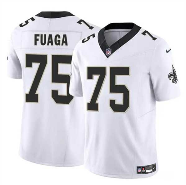 Men & Women & Youth New Orleans Saints #75 Taliese Fuaga White 2024 Draft F.U.S.E. Vapor Limited Stitched Jersey->new orleans saints->NFL Jersey